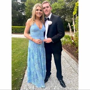 Dress the Population, size M. slip underneath that hits above knee, not visible